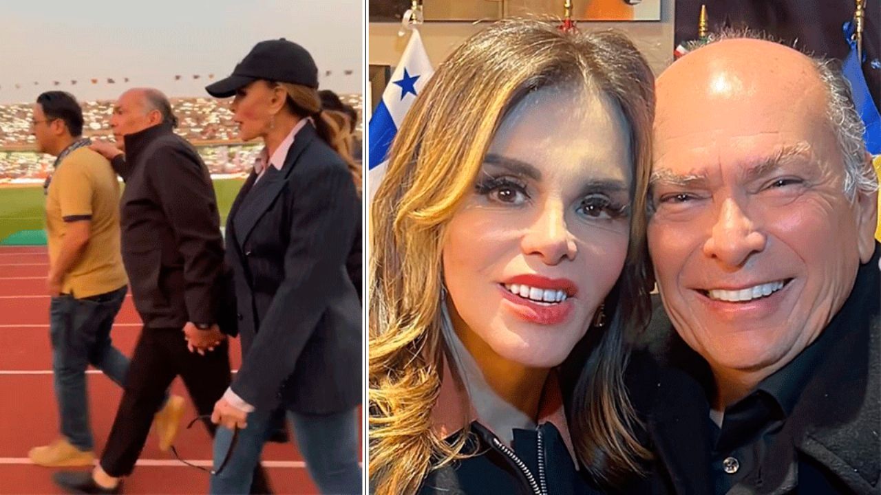 ¿Romance en puerta?: Captan a Lucía Méndez y al papá de ‘Checo’ Pérez tomados de la mano