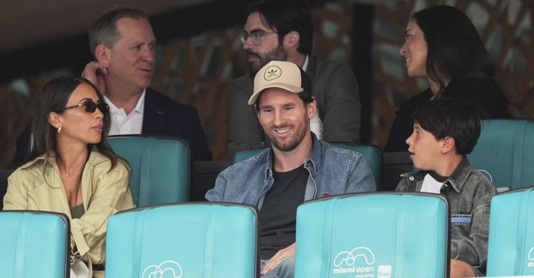 Messi y su familia asistieron al encuentro