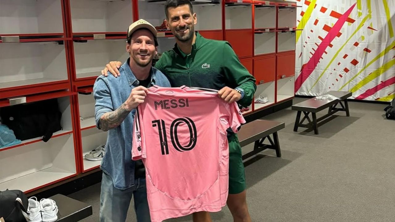 Con Messi como testigo, Djokovic ganan y va a la final del Abierto de Miami