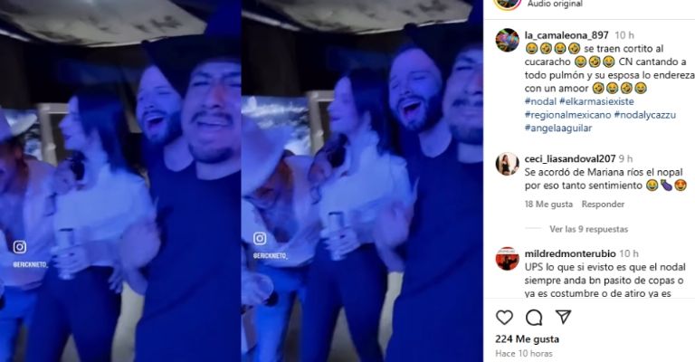 Ángela Aguilar habría regañado a Christian Nodal en concierto de Pepe Aguilar