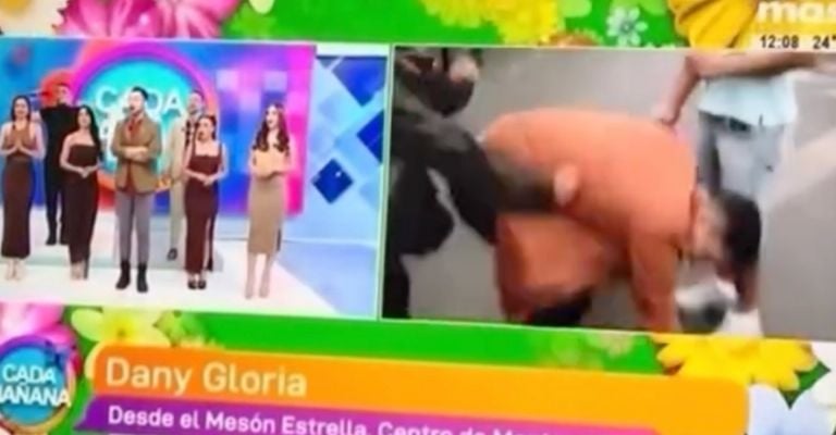 Conductor de TV Azteca es agredido por mujer en emisión de Cada Mañana