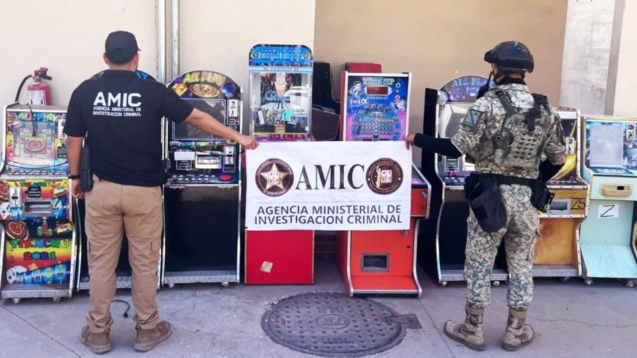 Incautan 13 máquinas tragamonedas en Cajeme; estarían vinculadas al crimen organizado