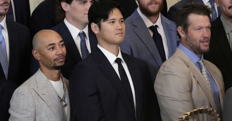 Betts, Ohtani y Kershaw en la Casa Blanca