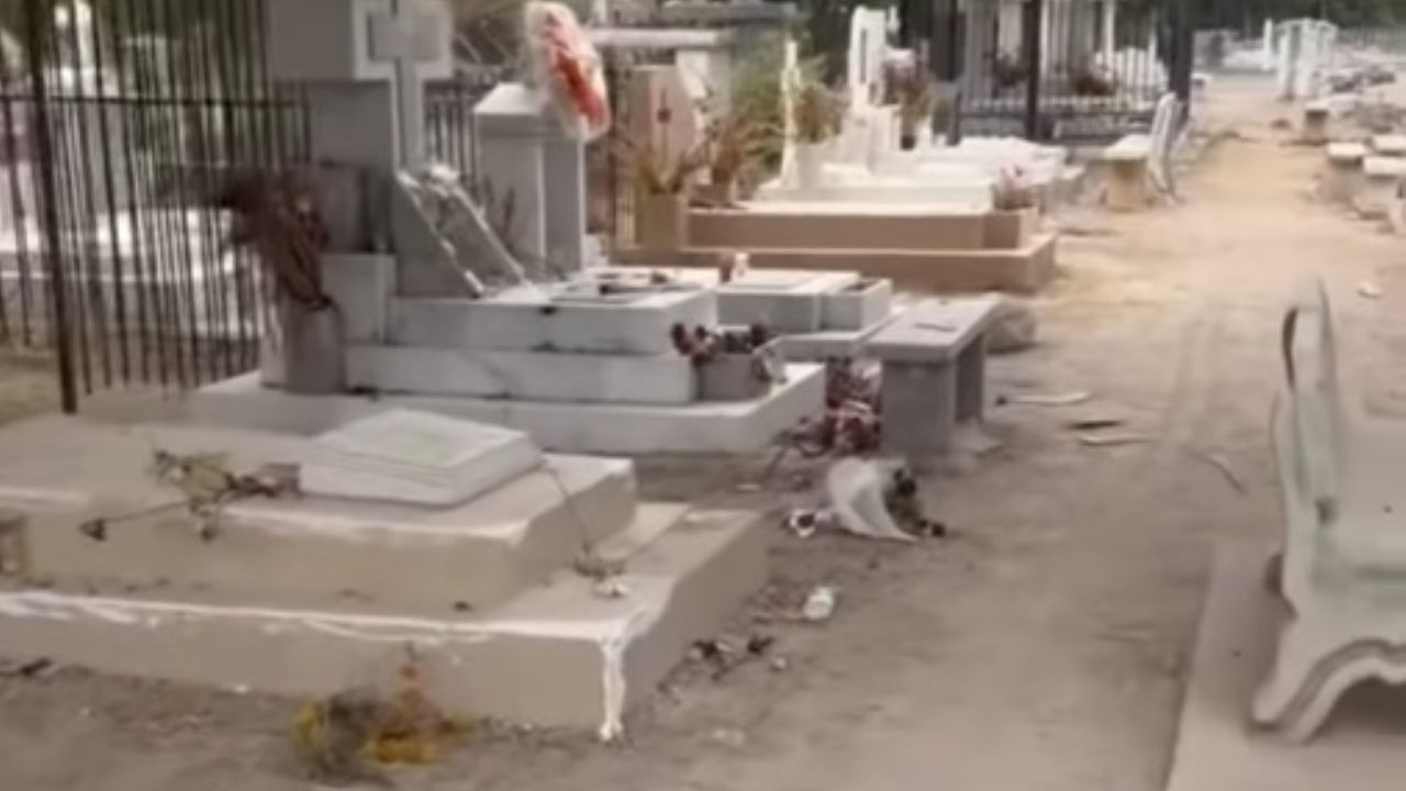 Panteón ‘Jardín’ es objeto de vandalismo en Navojoa