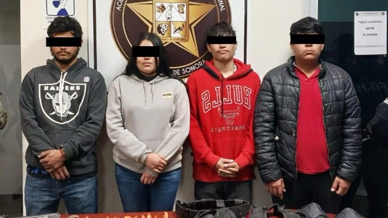 Arrestan a cinco miembros de grupo criminal en Cajeme; les decomisan armas y drogas