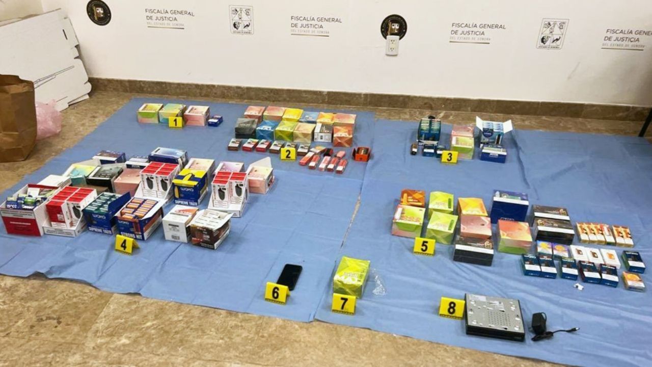 Decomisan 870 cigarros electrónicos en Cajeme y San Luis Río Colorado; hay una detenida
