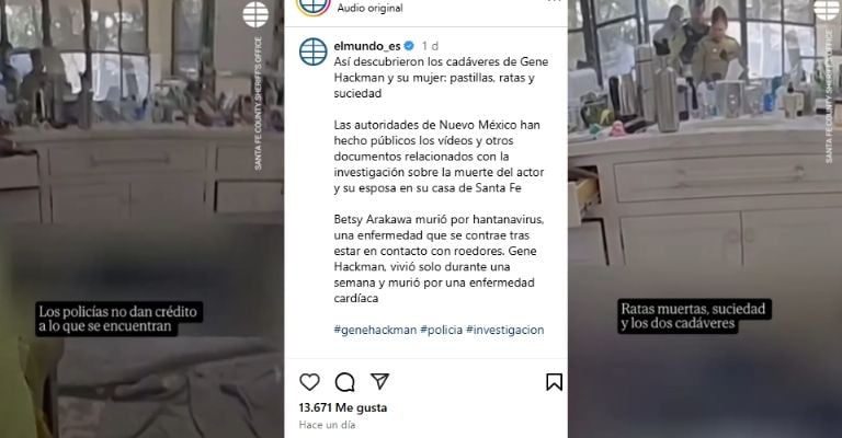 Gene Hackman: Filtran FOTO del actor de Superman sin vida