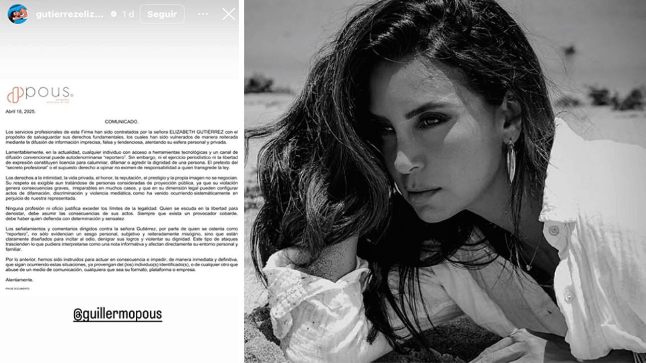 Elizabeth Gutiérrez tomará acciones legales tras ser vinculada al arresto de William Levy