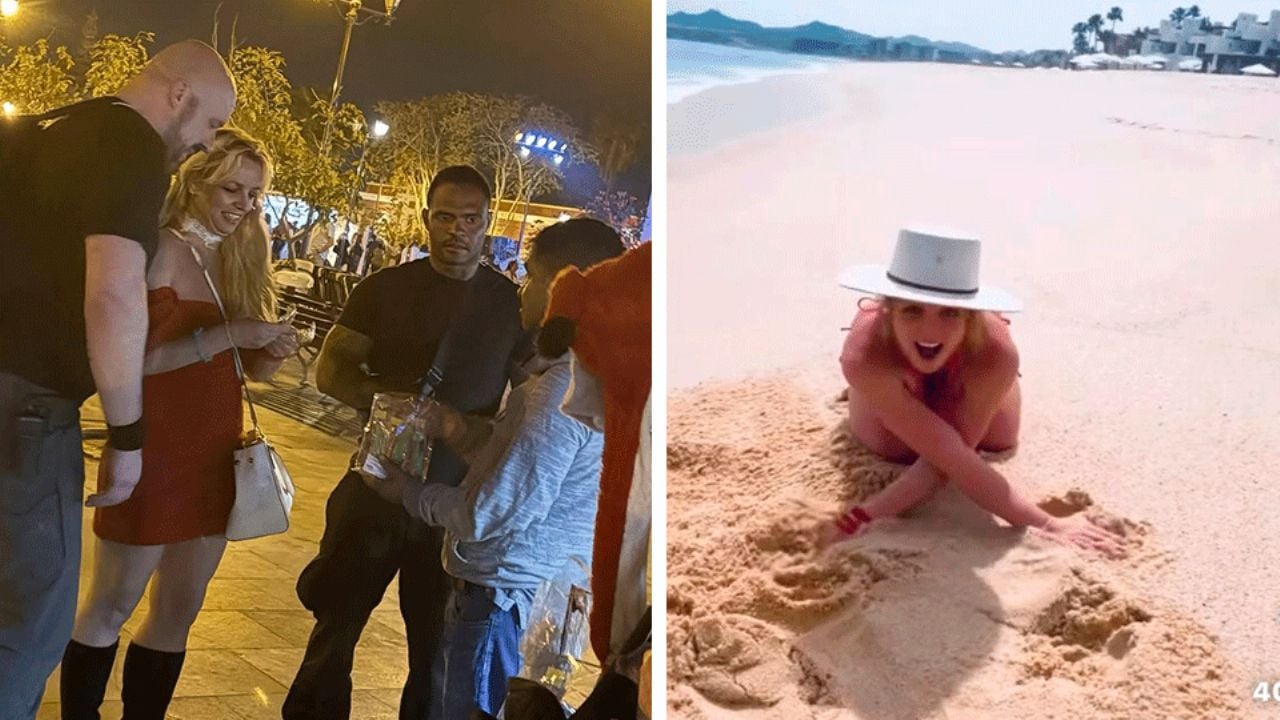 Así fue vista en modo turista Britney Spears recorriendo calles en San José del Cabo