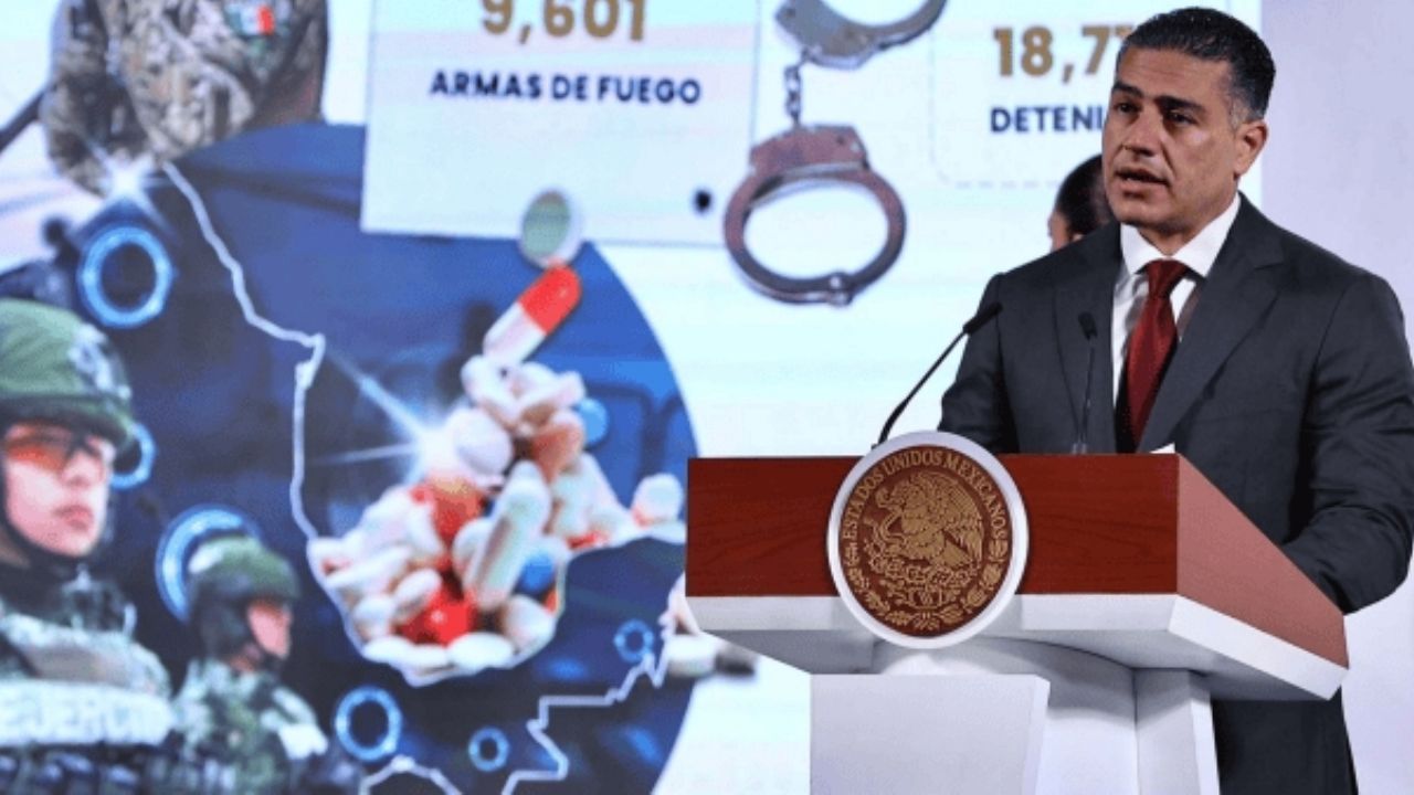 Harfuch reporta más de 18 mil 700 detenidos por crímenes de alto impacto en los últimos 6 meses