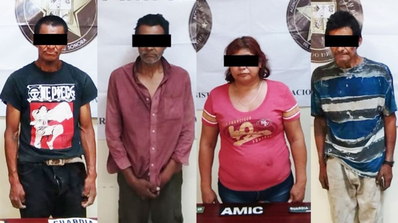 Sorprenden a cuatro personas con droga al norte de Sonora; llevaban crystal y marihuana