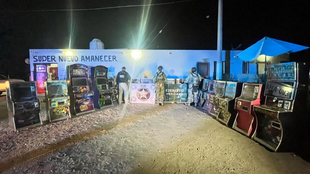 Lucha contra el narcomenudeo: Decomisan 34 máquinas tragamonedas tras cateos en Caborca