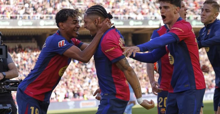 Lamine y Raphinha esperan hacer daño ante los merengues