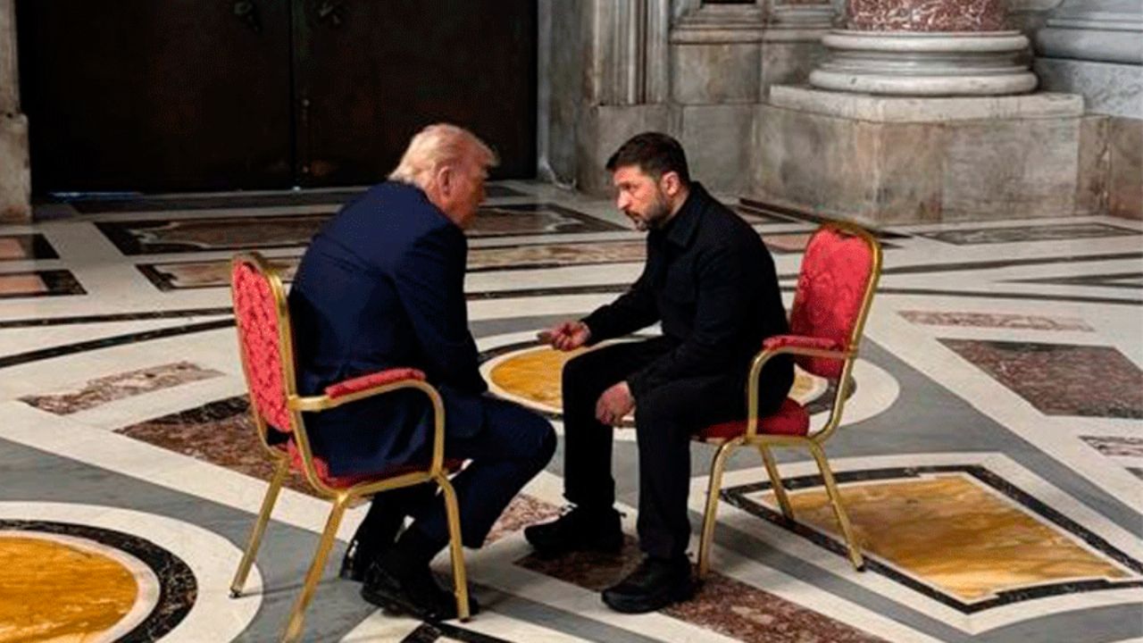 Trump y Zelenski mantuvieron reunión en el Vaticano previo a funeral del Papa Francisco