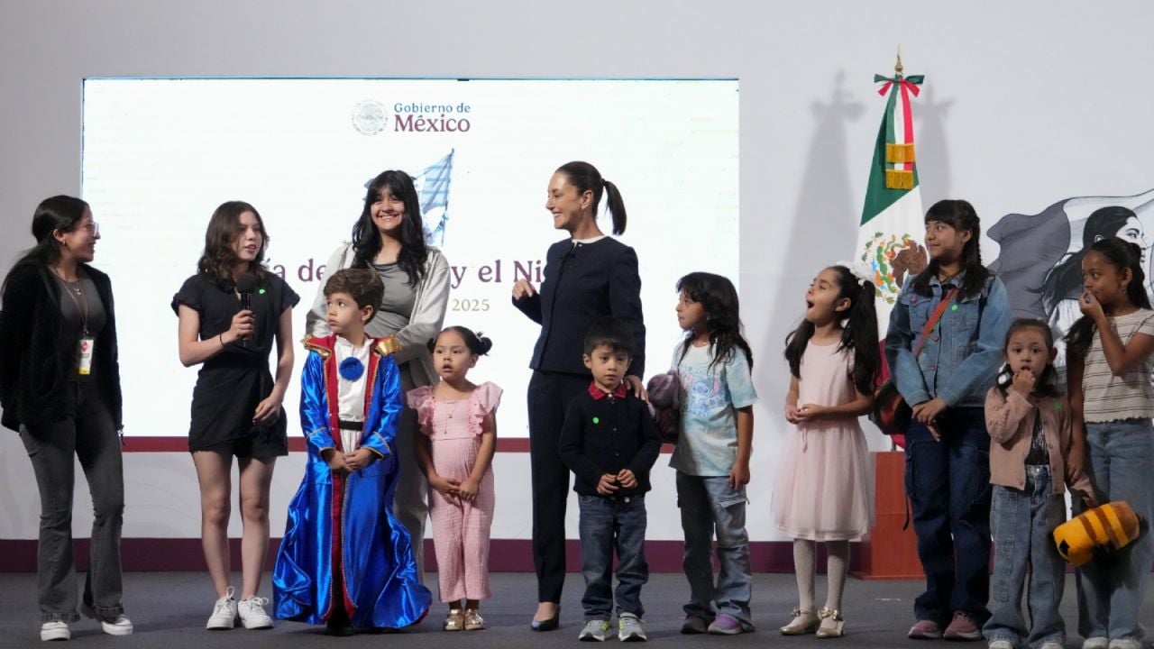 VIDEOS: Sheinbaum celebra el Día del Niño con invitados, proyectos educativos y música