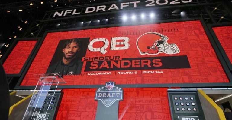 Shedeur fue seleccionado por Cleveland