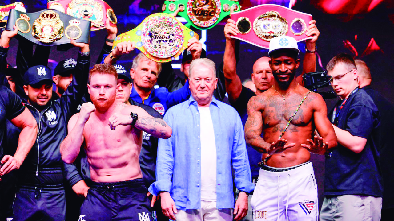 ¡Hay tiro en Arabia Saudita! Saúl ‘Canelo’ Álvarez y William Scull cumplen con el peso