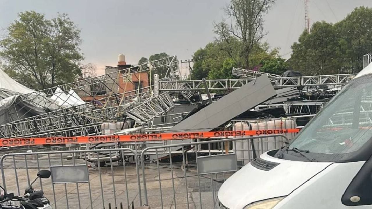 Colapso de escenario por el Día de las Madres deja 7 lesionados en la CDMX