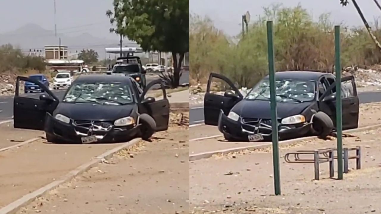 Atacan a balazos a automovilista al sur de Ciudad Obregón; detienen a presuntos sicarios
