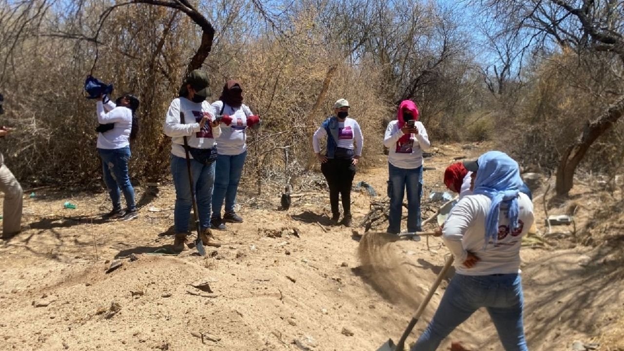 Madres buscadoras de Sonora encuentran dos cuerpos sin vida en área despoblada de Hermosillo