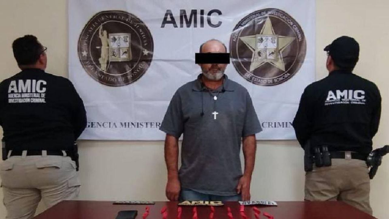 Fiscalía de Sonora: cae hombre con 25 envoltorios con cristal en San Luis Río Colorado