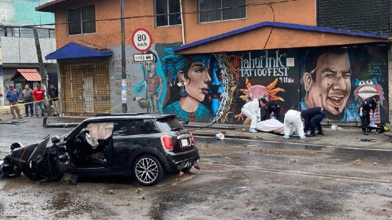 Fatal accidente deja hombre sin vida calcinado y otro lesionado grave en la CDMX