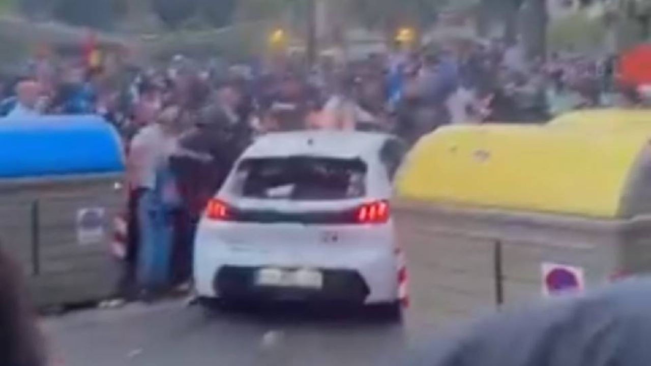 Atropello masivo deja siete heridos leves previo al partido entre Espanyol y Barcelona