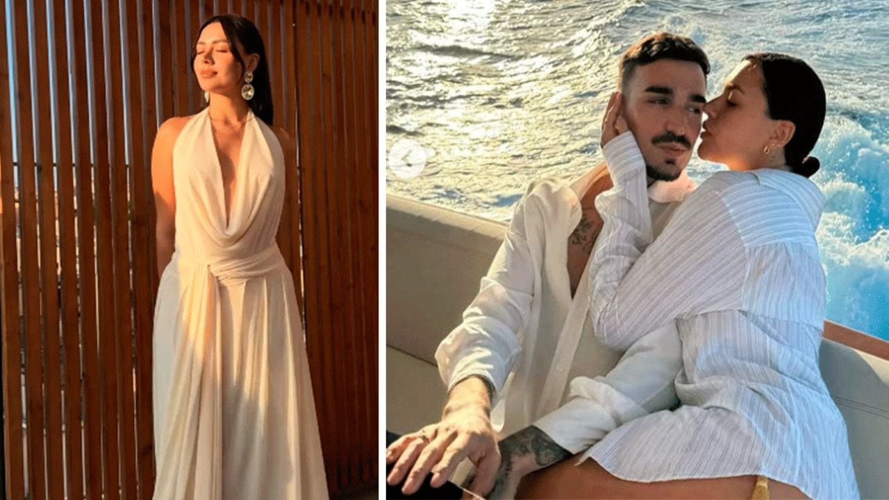 Rels B se casó con su prometida colombiana Nicole Betancur frente al mar en Mallorca