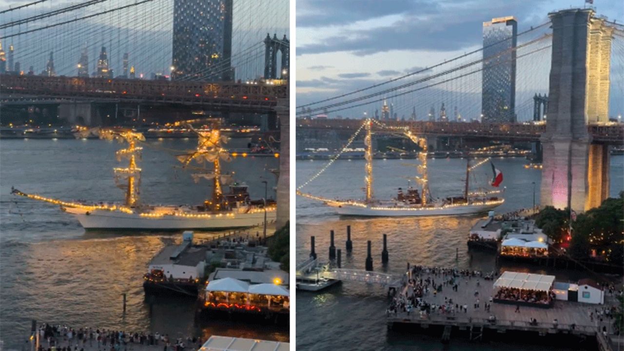 172 cadetes del Buque Cuauhtémoc arribaron al Puerto de Veracruz, confirmó Semar