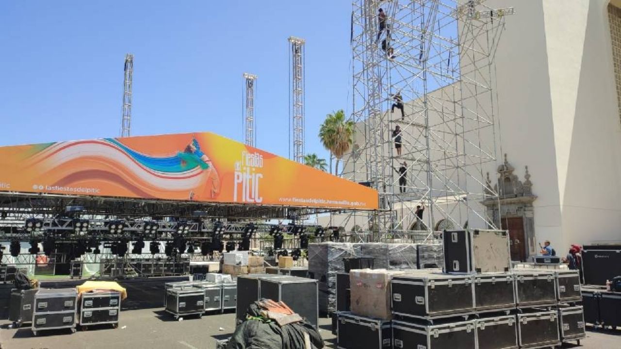 Montan los escenarios principales para las Fiestas del Pitic de Hermosillo
