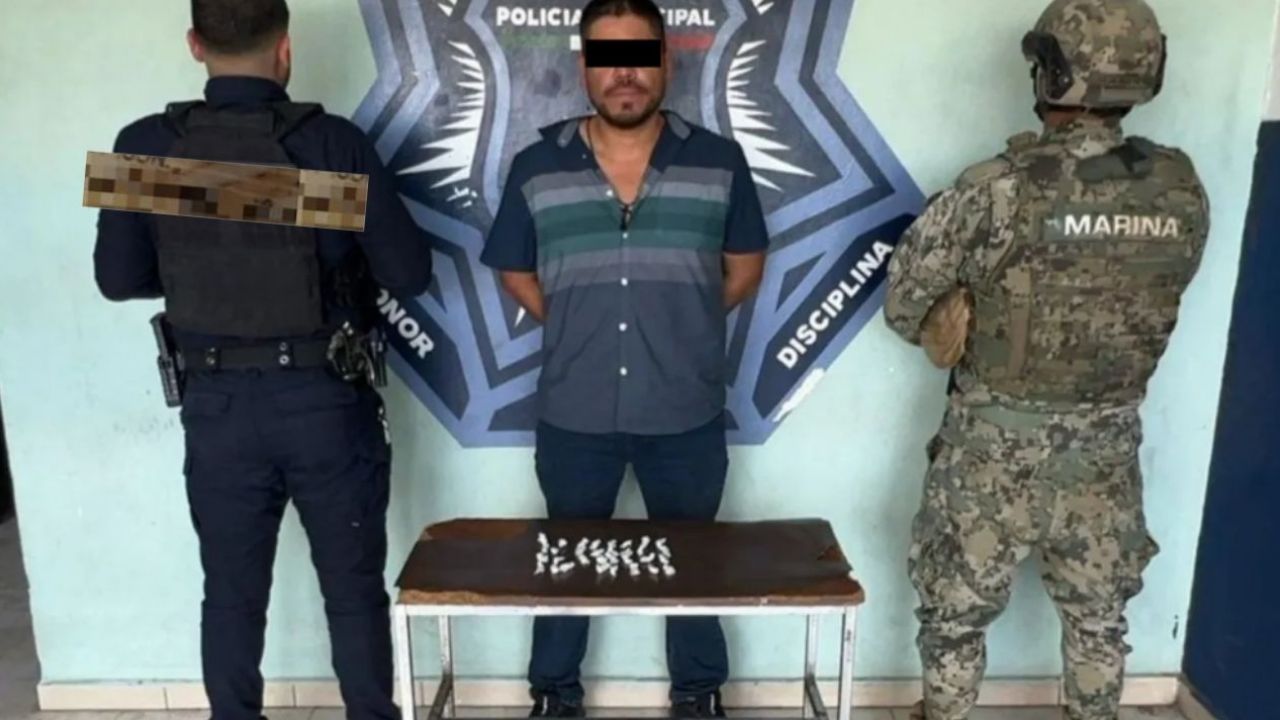 Golpe al crimen en Cajeme: Capturan a presunto narcomenudista y ladrón de negocios