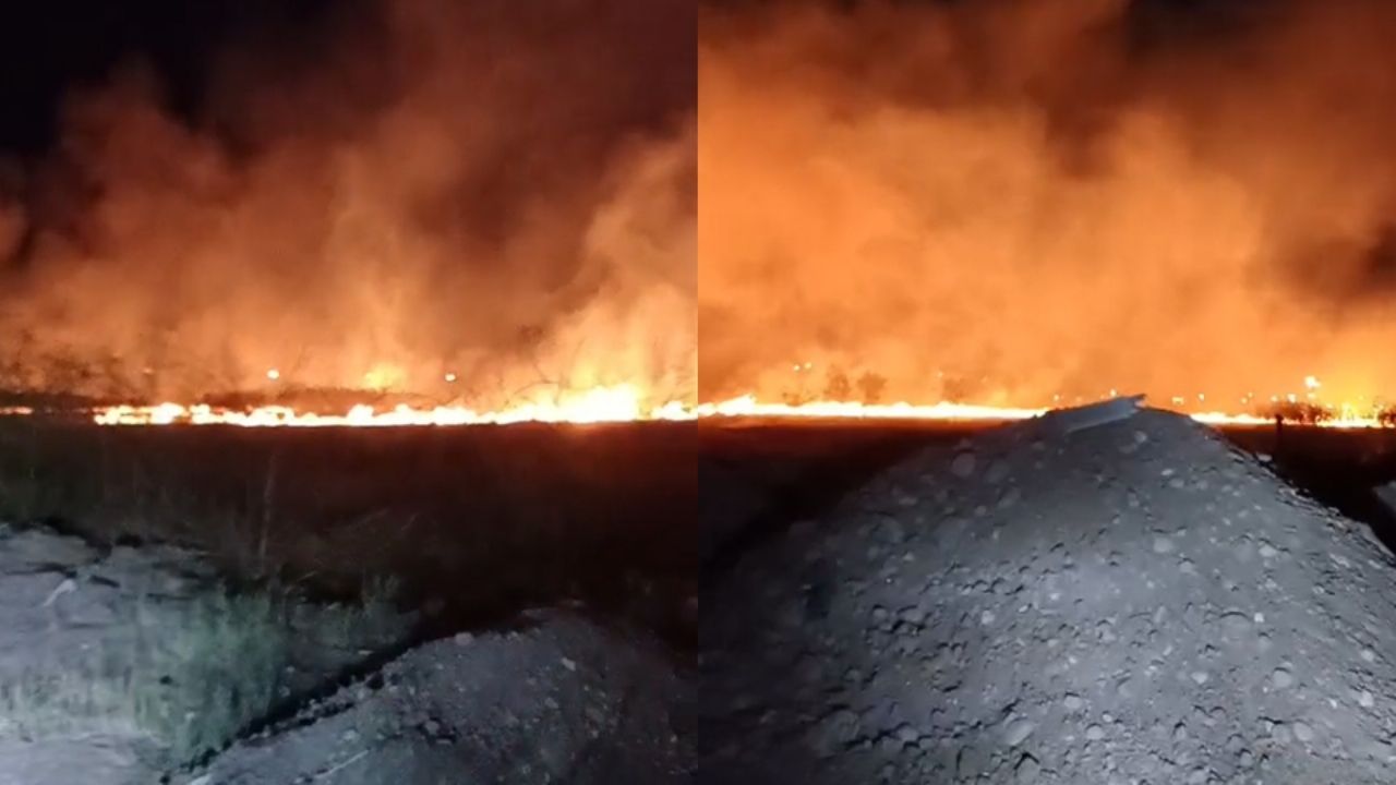 Quema de basura provocó brutal incendio en Ciudad Obregón, informa Bomberos de Cajeme