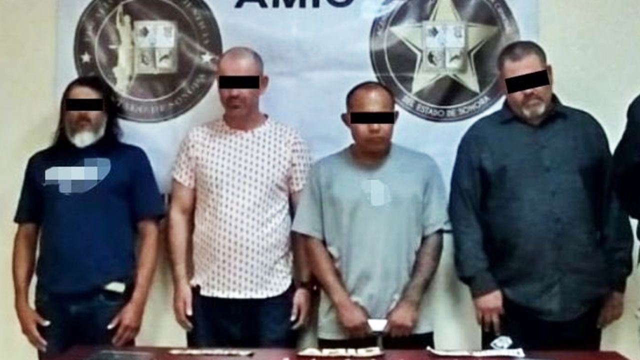 Capturan a cuatro miembros de banda de narcomenudistas en Sonora; les aseguran droga