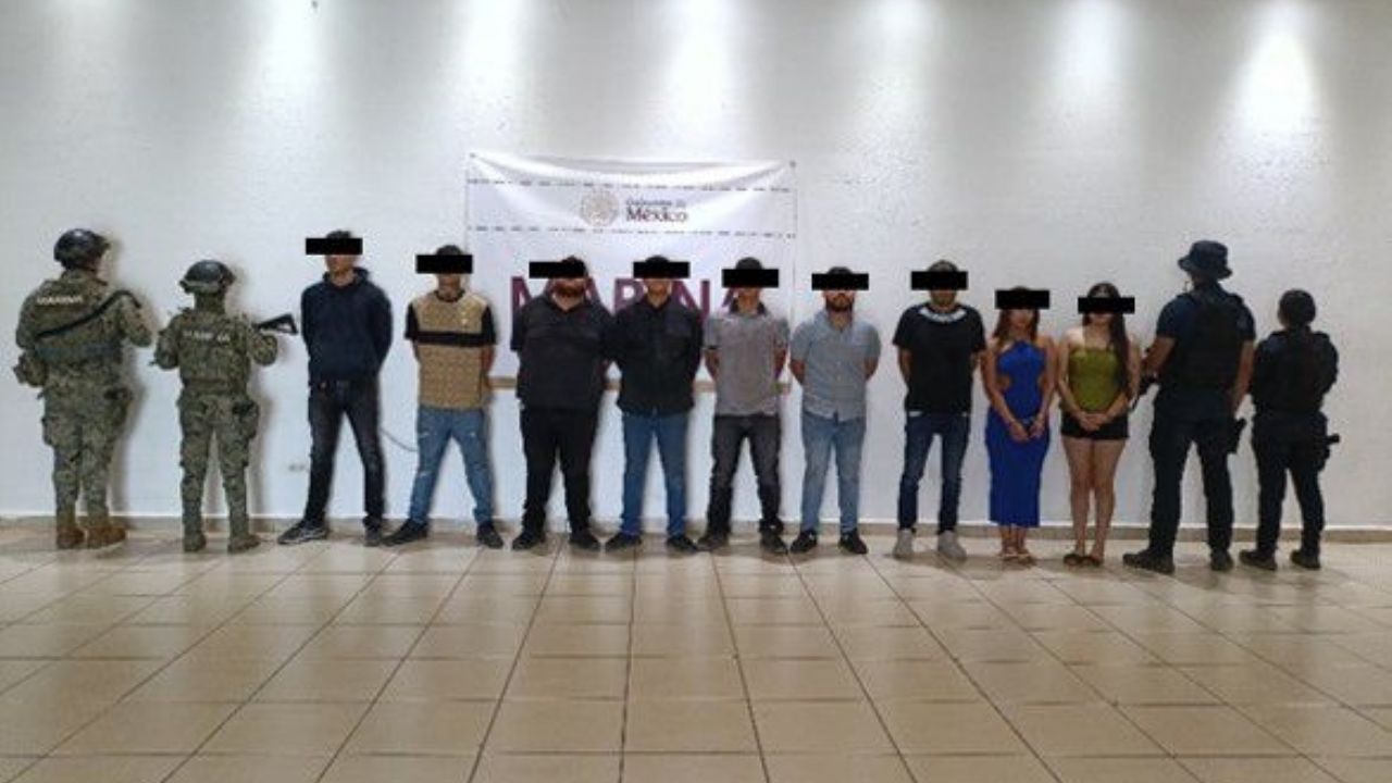 Semar da duro golpe al narco en Sonora: Captura a 9 presuntos miembros de grupo criminal