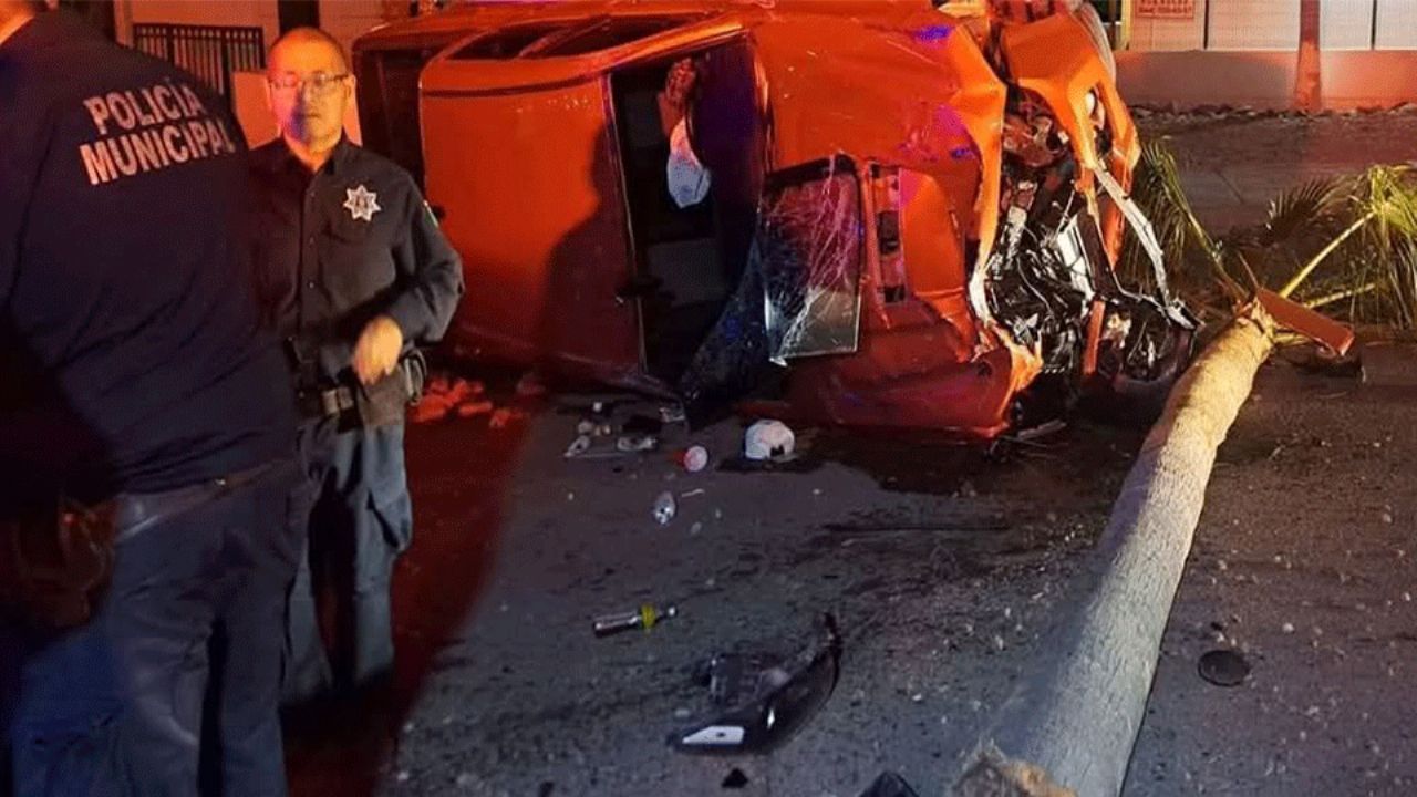 Fuerte accidente en San Carlos durante la madrugada deja saldo de un lesionado