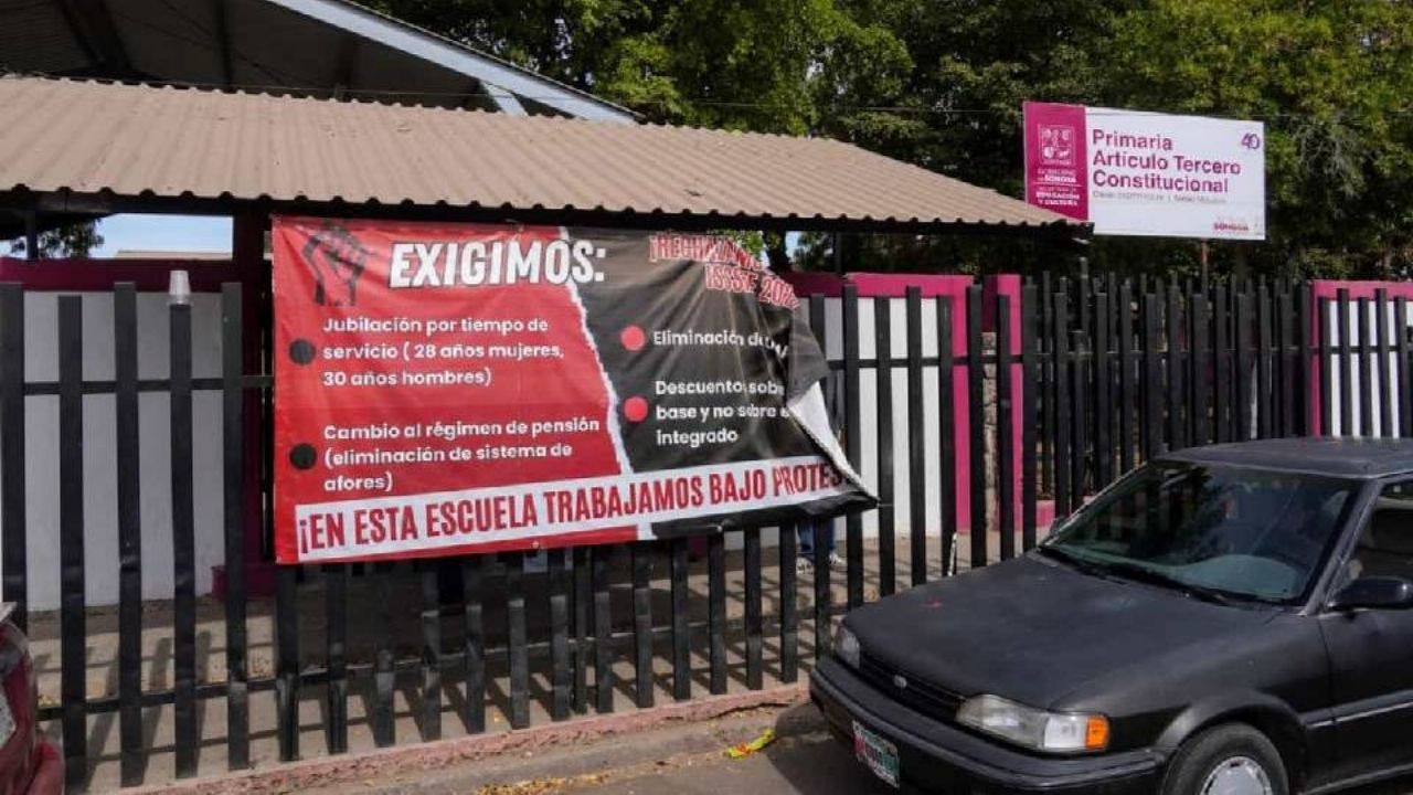 ¡De nuevo sin clases! Regresan a paro laboral maestros en Cajeme