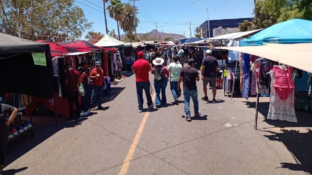 Ventas se desploman drásticamente en tianguis de los domingos en Empalme