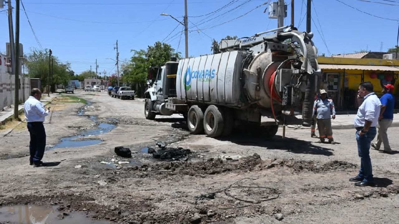 Infraestructura obsoleta con tuberías reventadas se atiende en Cajeme por parte de Oomapasc