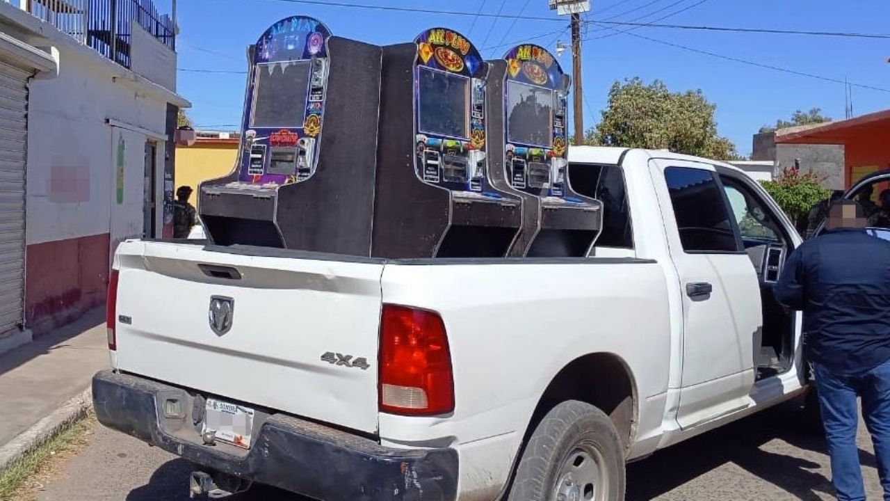 Aseguran 27 máquinas tragamonedas que operaban en Empalme y Ciudad Obregón