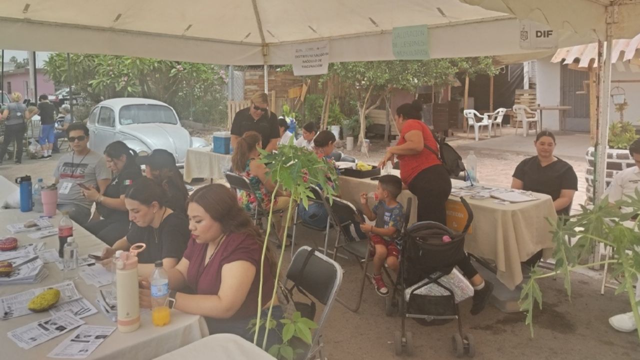 Ciudad Obregón: Benefician a vecinos de la colonia México con Jornada del Bienestar