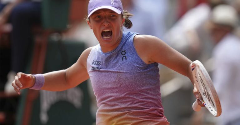 La polaca festejó en grande su triunfo