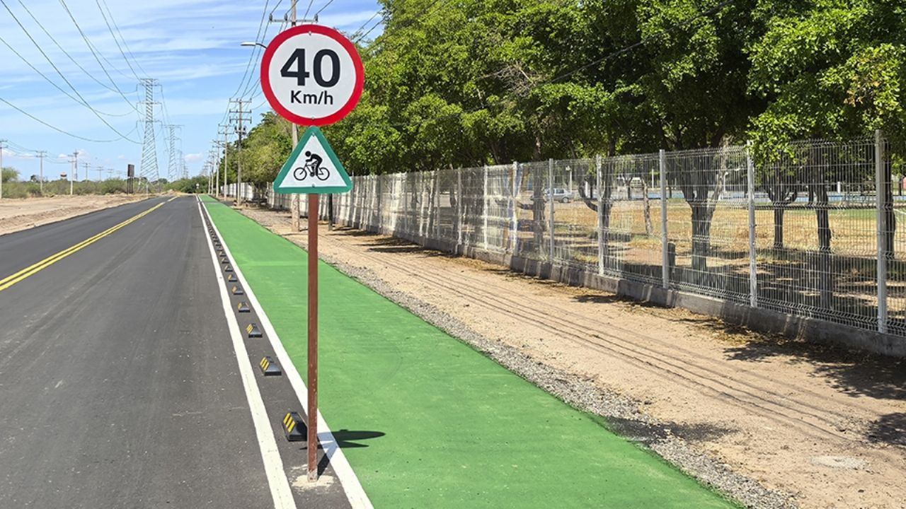 Estrenan ciclovía al norte de Ciudad Obregón; la calle también fue rehabitada