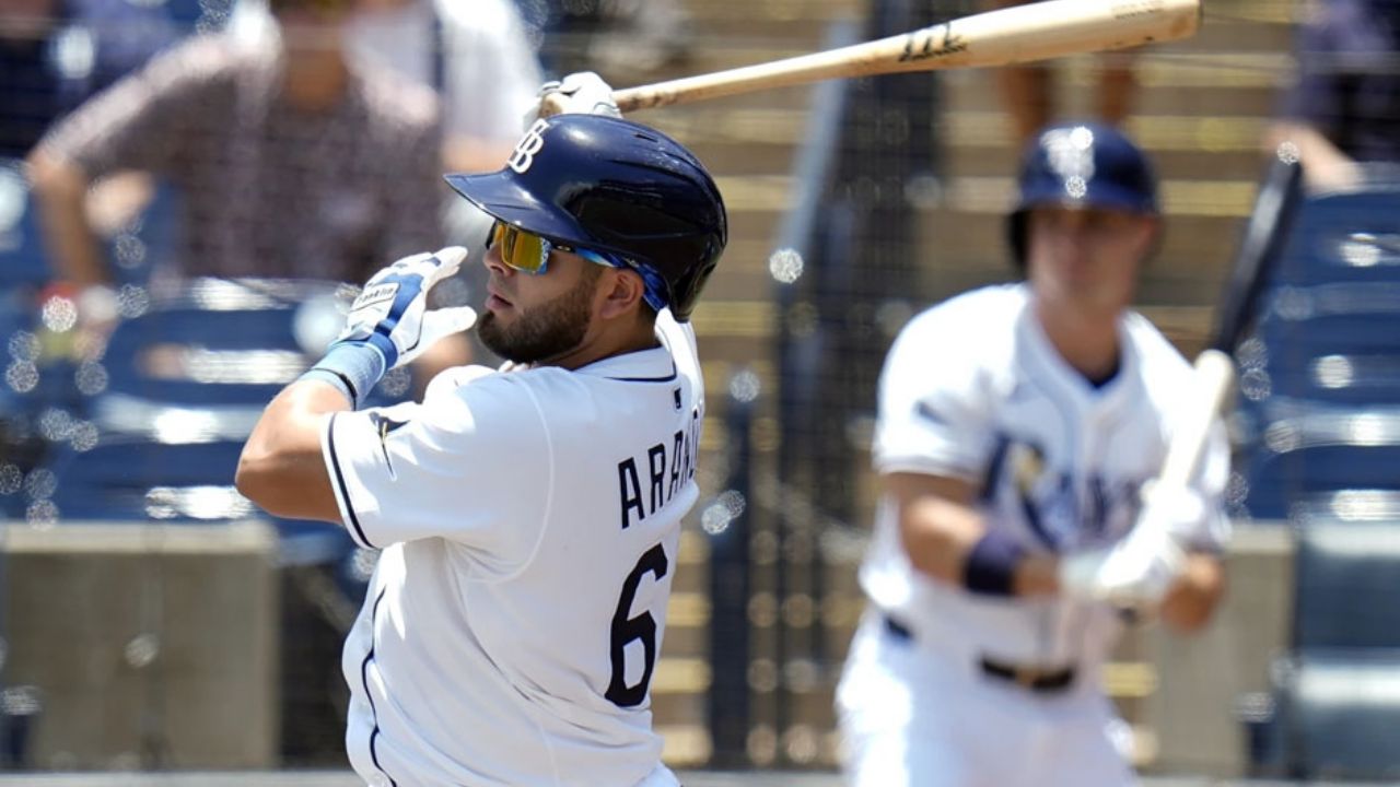 Jonathan Aranda continúa ‘on fire’ y los Rays se imponen ante los Marlines