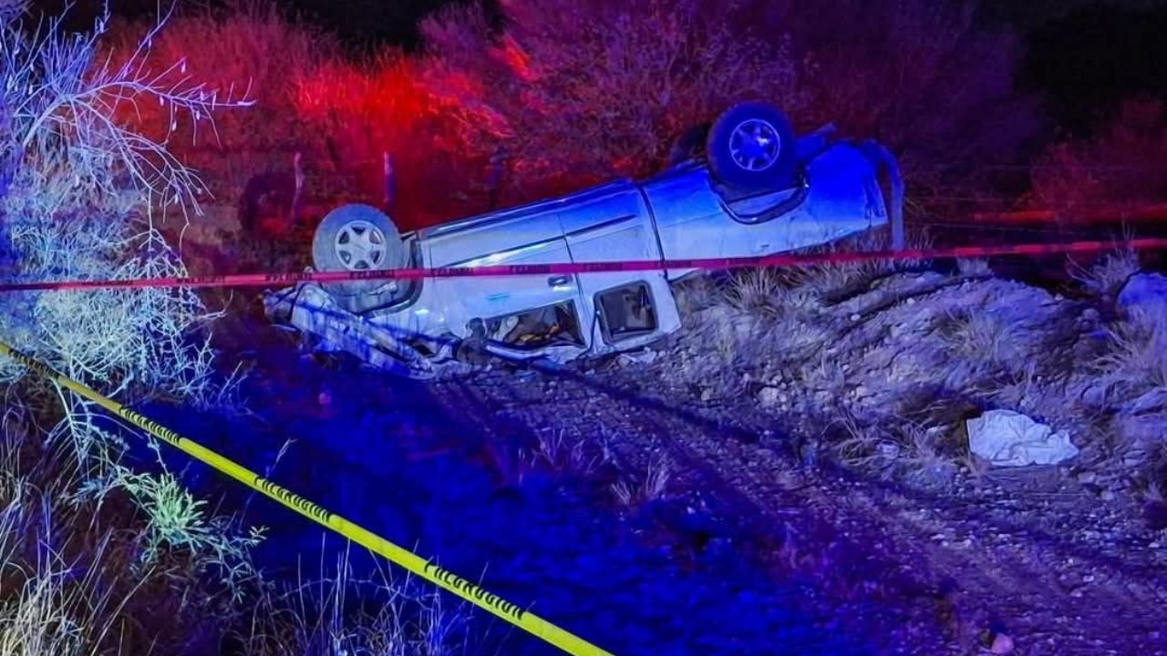 Fuerte accidente en Sonora: Hombre pierde la vida tras volcadura en carretera a Sahuaripa