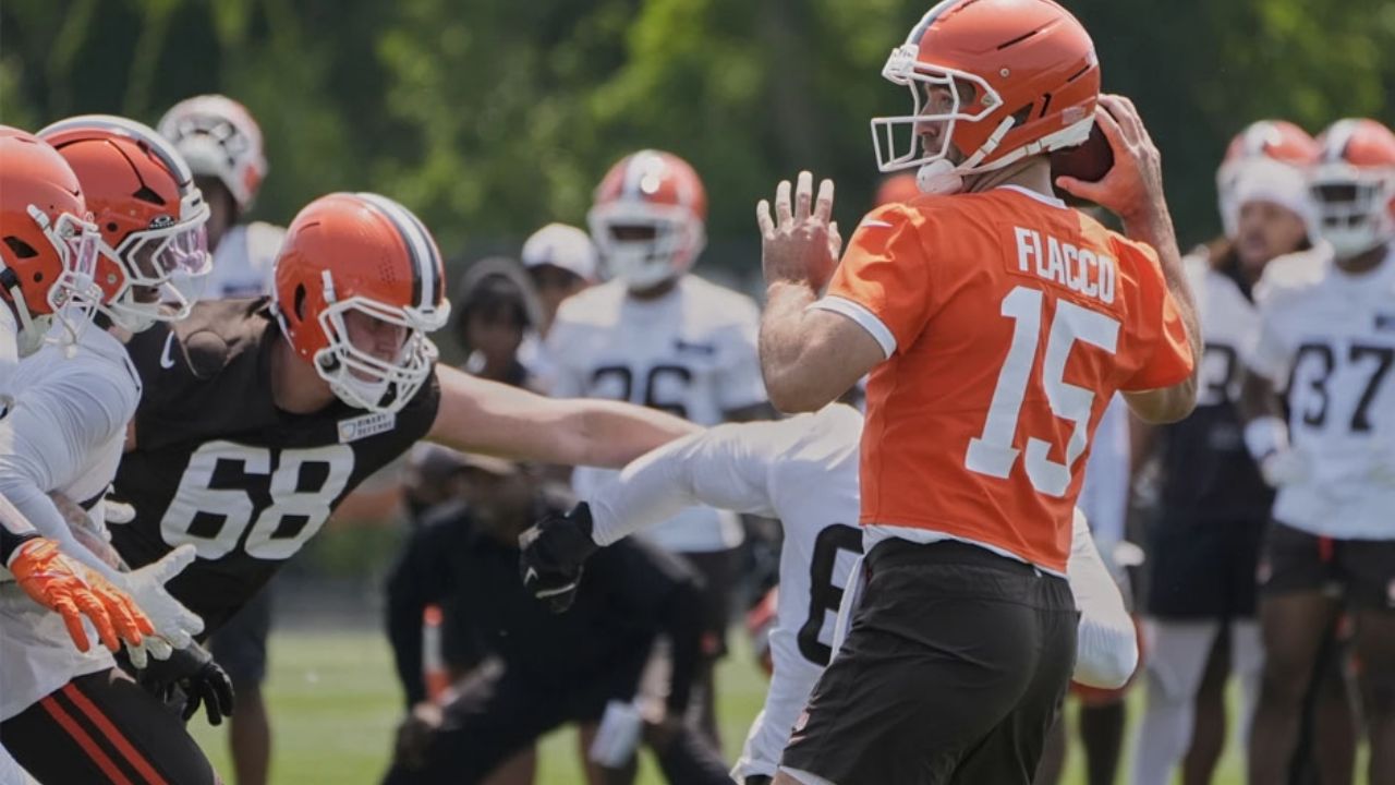 Flacco, satisfecho con el trabajo de pretemporada, pese a la competencia en Browns