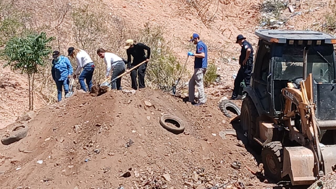 Madres Buscadoras de Nogales encuentra osamenta dentro de fosa clandestina en Bella Vista