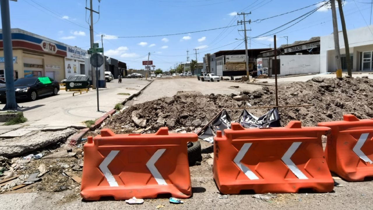 Varias calles de Ciudad Obregón permanecerán cerradas por obras de rehabilitación