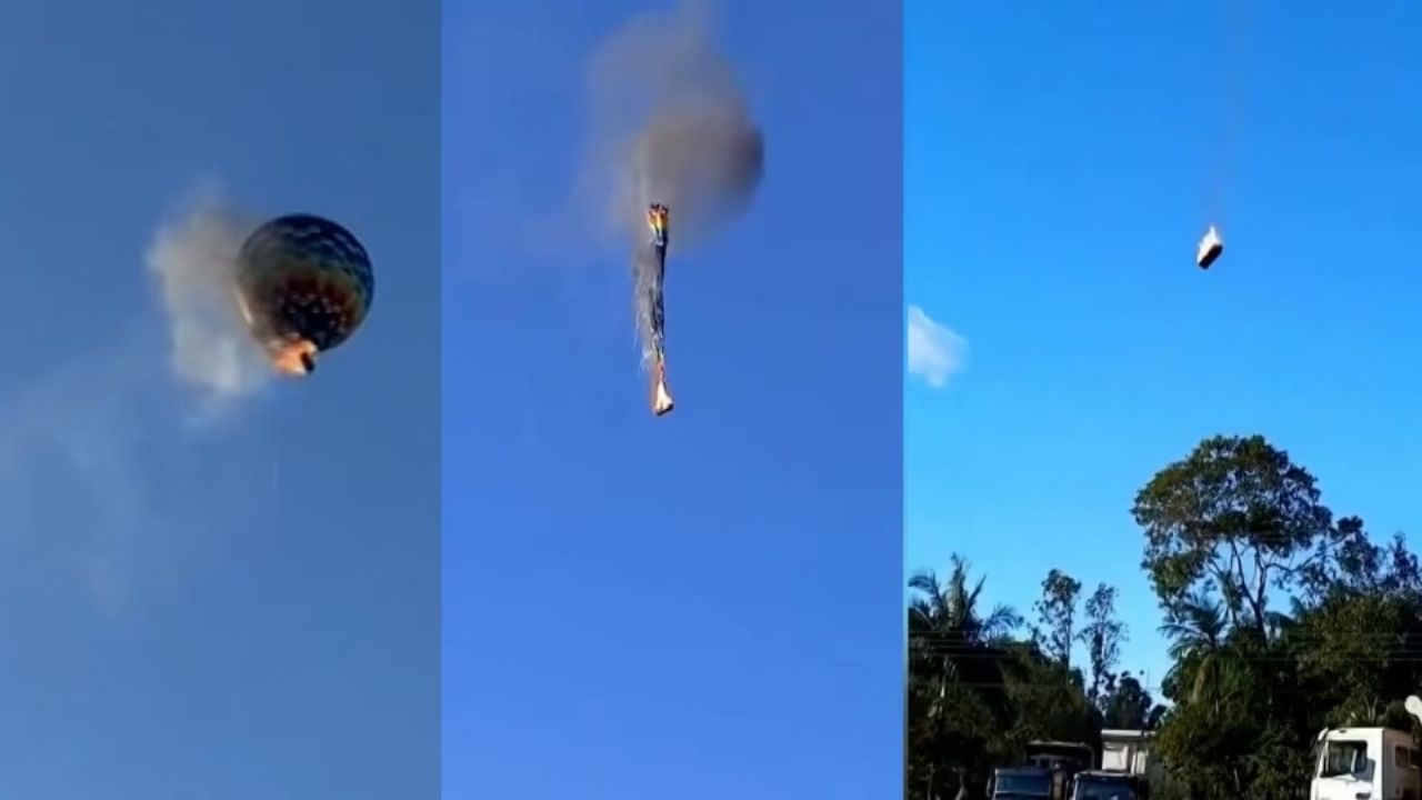 Pierden la vida ocho personas en incendio de globo aerostático en Santa Catarina Brasil