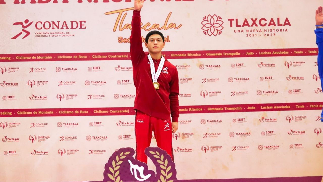 El gimnasta sonorense Saúl Valenzuela se queda con el oro en la Olimpiada Nacional
