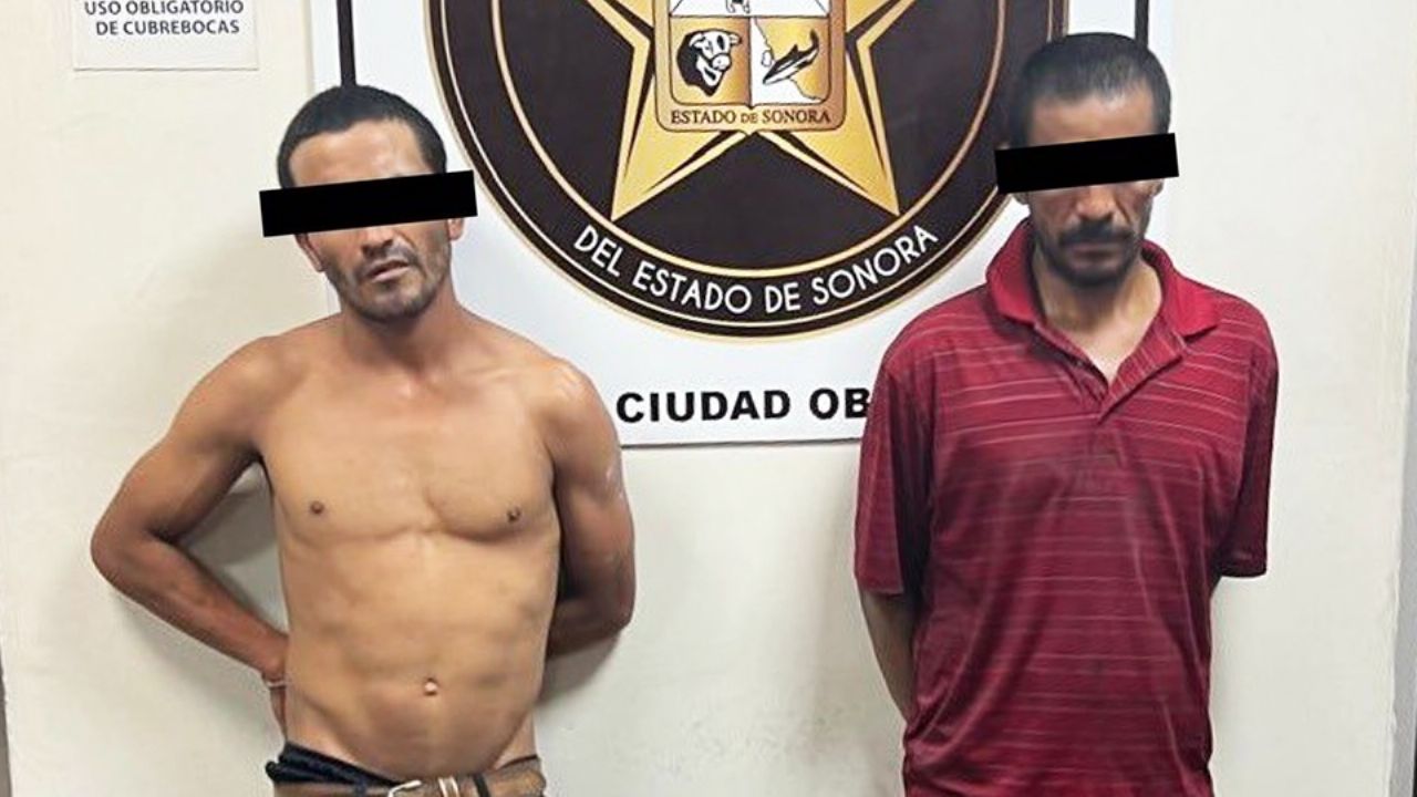 Caen dos presuntos ‘tiradores’ en Ciudad Obregón; les hallaron 27 envoltorios de crystal